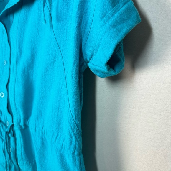 Chico’s Top Size 0 Turquoise - Picture 2 of 9